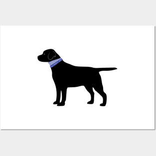 Black Dog Preppy Silhouette Posters and Art